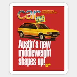 AUSTIN MAESTRO - 80s magazine cover Sticker